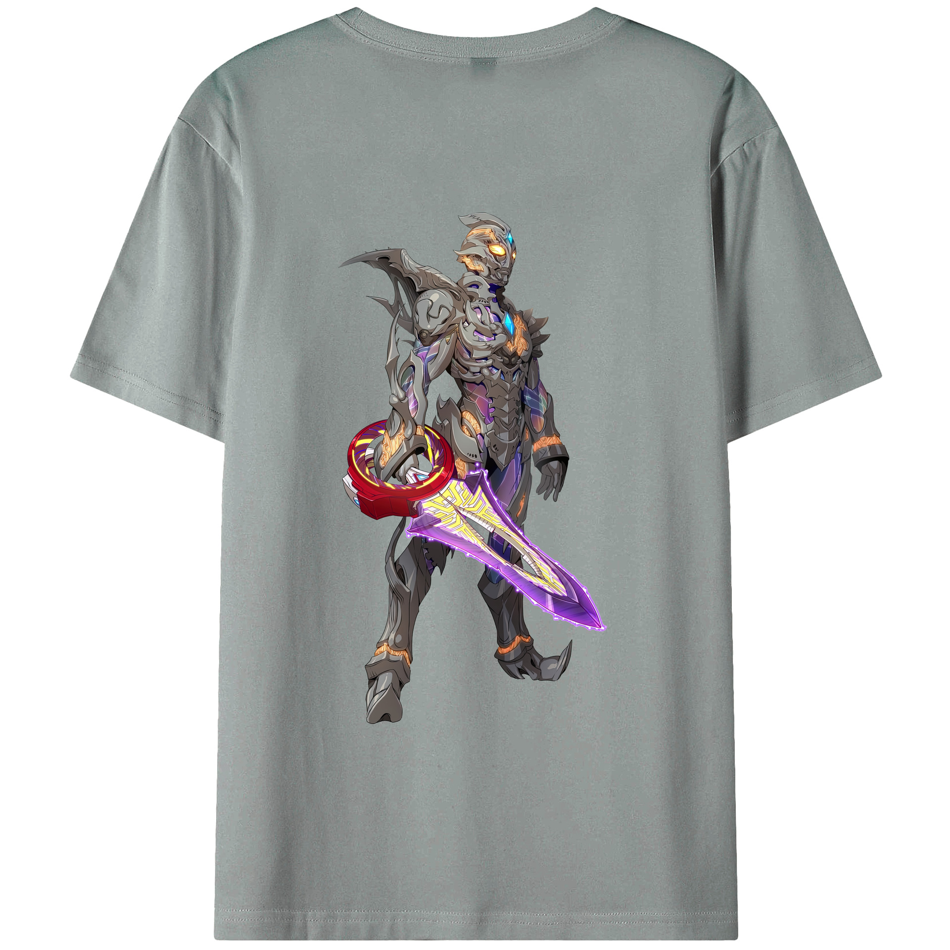 （画像用） ウルトラマン Ultraman 綿100％ メンズ半袖Tシャツ（バックプリント） 通気性